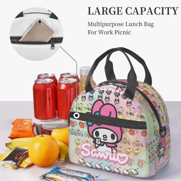Sanrio Featuring My Melody Insulated Lunch Bag/Crossbody - Picture 3 of 8